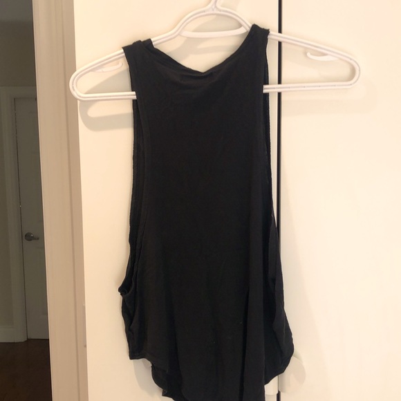 This is a black long tank top. - Picture 2 of 3